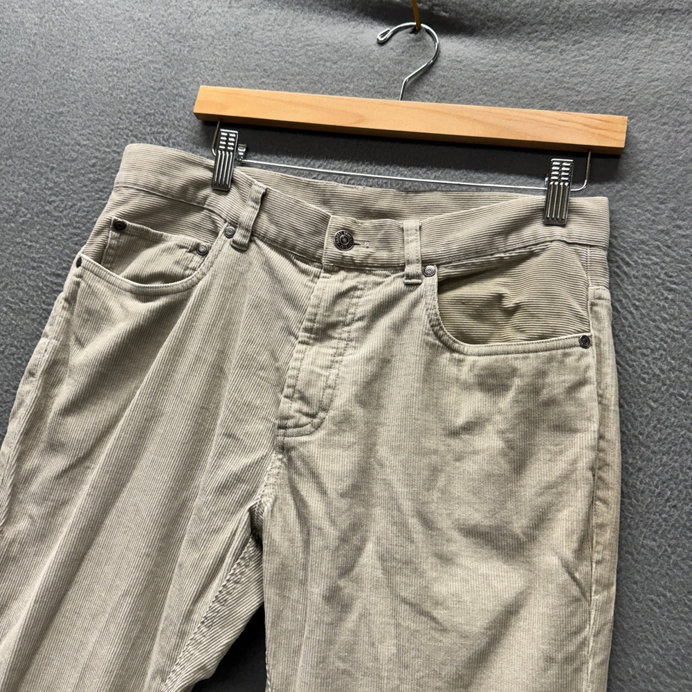 Brooks Brothers Corduroy Pants‎ Mens 32x30 ACTUAL Straight Leg Beige Trousers - Picture 7 of 9